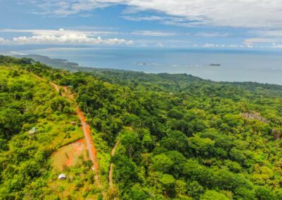 Ocean View Lot In Uvita - Aerial View 3